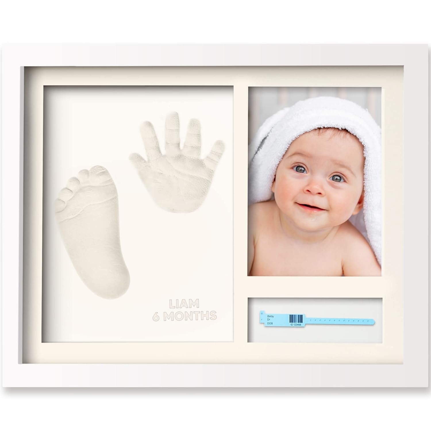 Baby Hand & Footprint Keepsake Kit – Personalized Memory Frame 