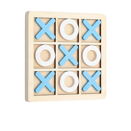 Wooden Board Tic Tac Toe Game