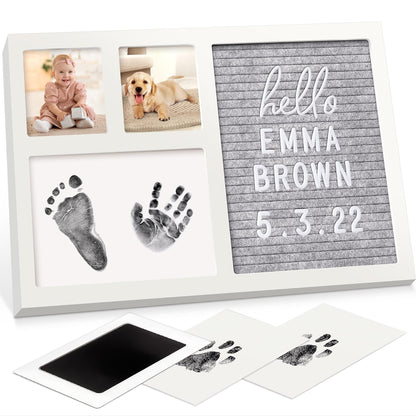 Baby Hand & Footprint Keepsake Kit – Personalized Memory Frame 