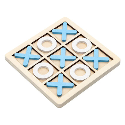Wooden Board Tic Tac Toe Game
