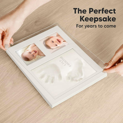 Baby Hand & Footprint Keepsake Kit – Personalized Memory Frame 